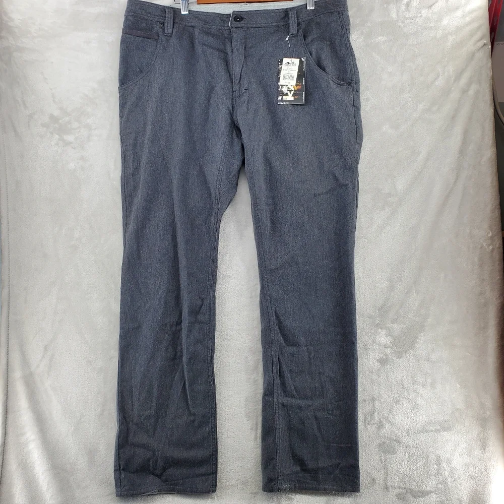 KAVU mens Steens Pants Size 40x32‎ Gray New With Tags!